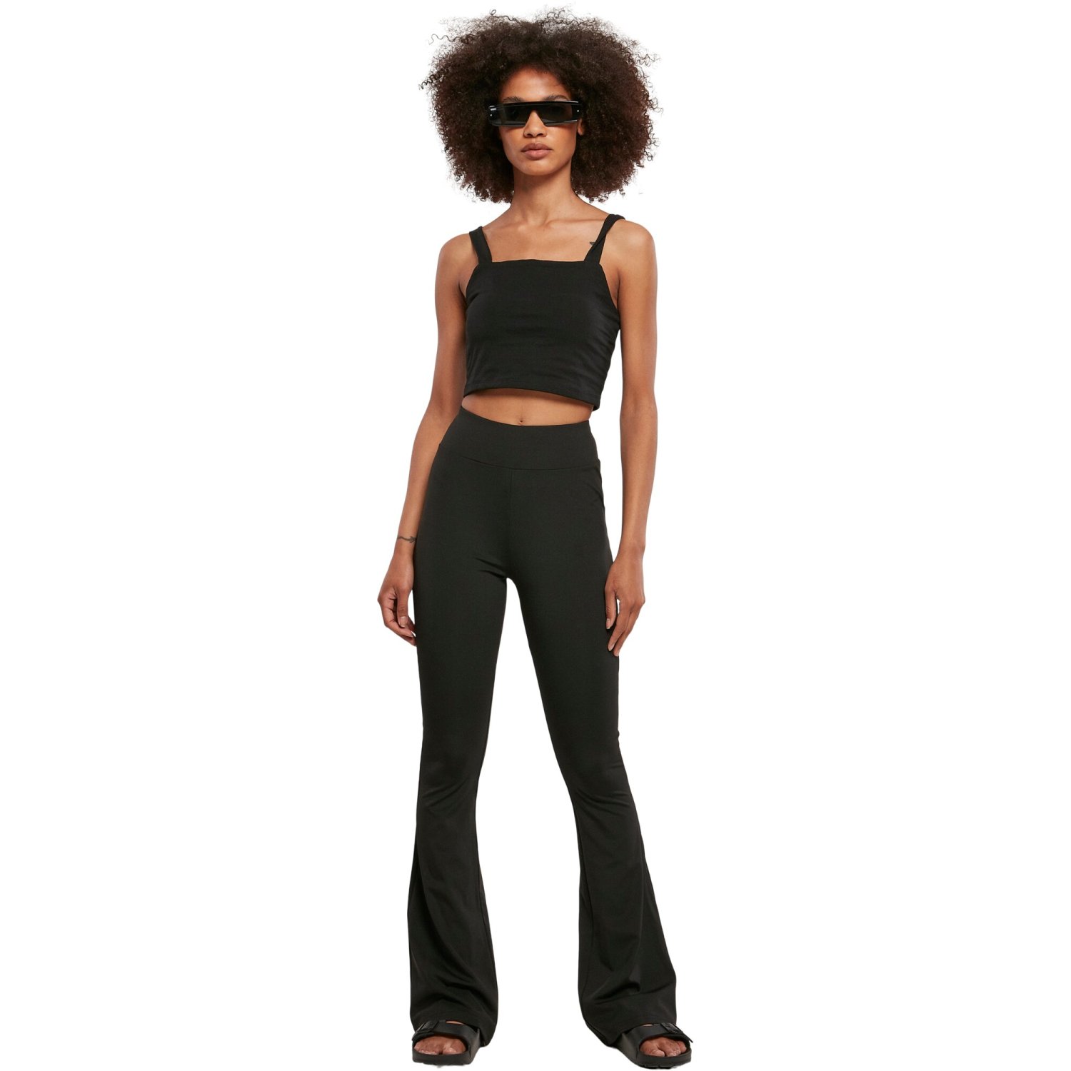 Urban Classics Ladies - Recycled High Waist Flared Leggings