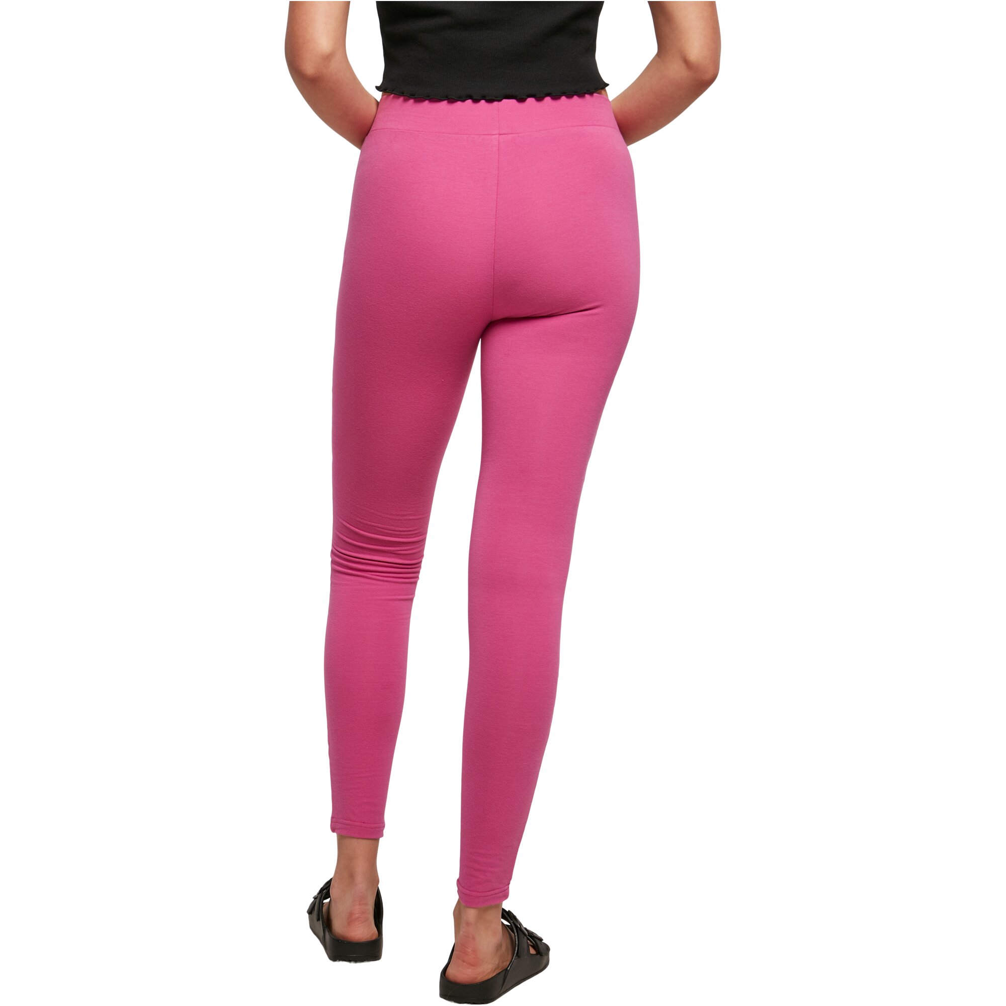 Urban Classics Ladies - Laces Inset Leggings pink