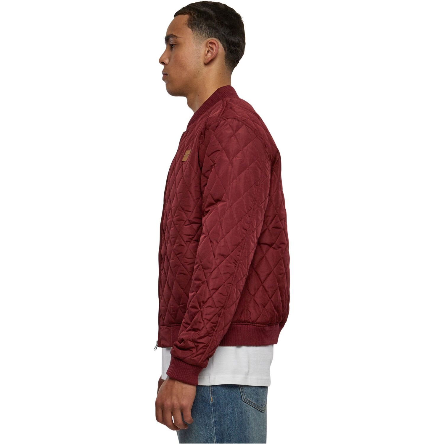 Urban Classics - DIAMOND Quilt Nylon Jacket burgundy