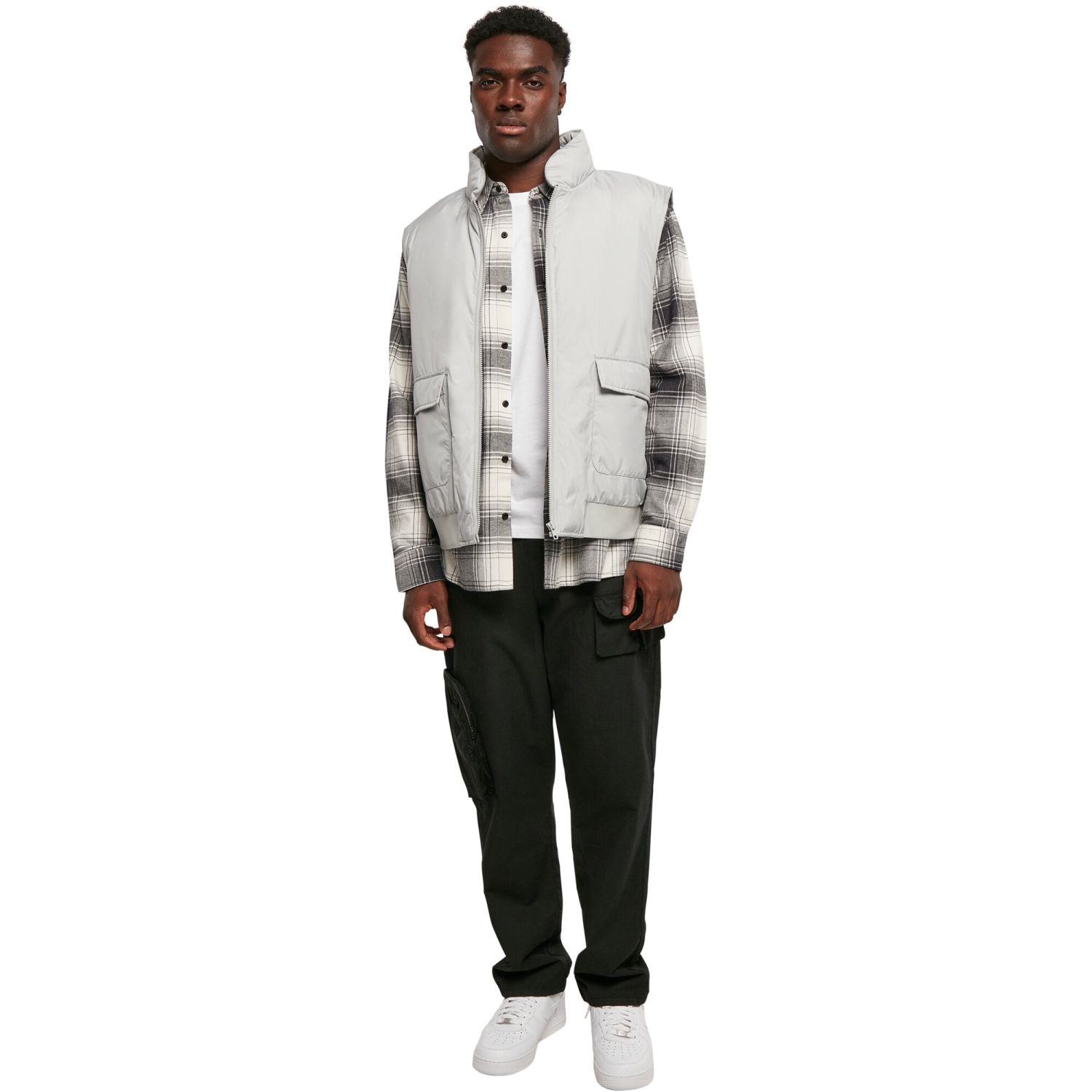 Urban Classics - Clean Puffer Vest grey
