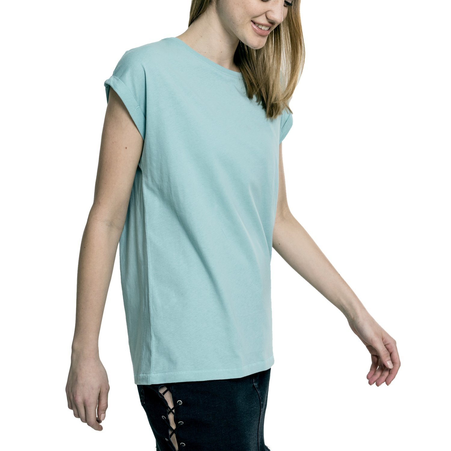 Urban Classics Ladies - EXTENDED SHOULDER Shirt mint