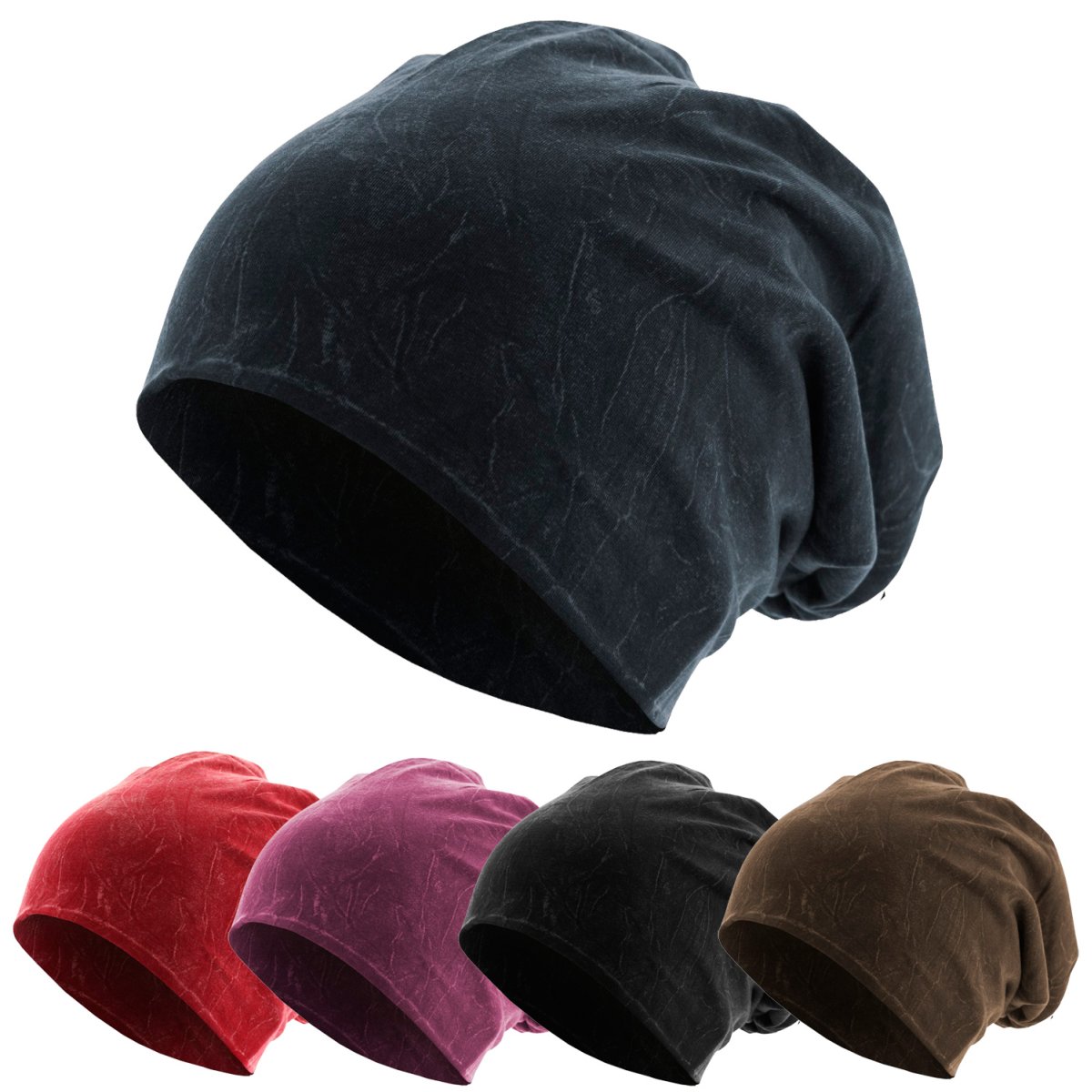 Urban Classics Stonewashed Jersey Slouch Summer Beanie