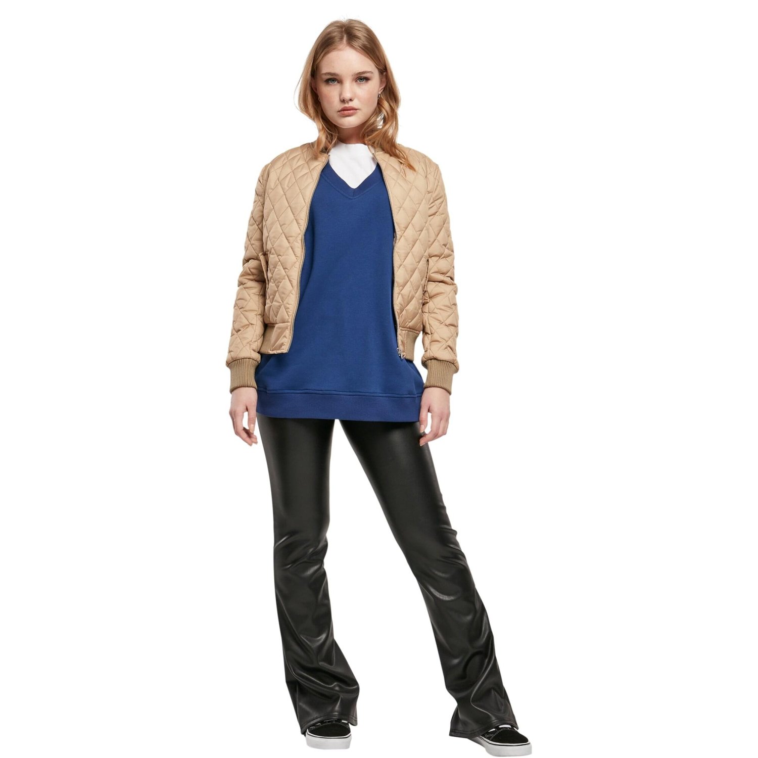 Urban Classics Ladies - DIAMANT BOMBER Nylon Steppjacke