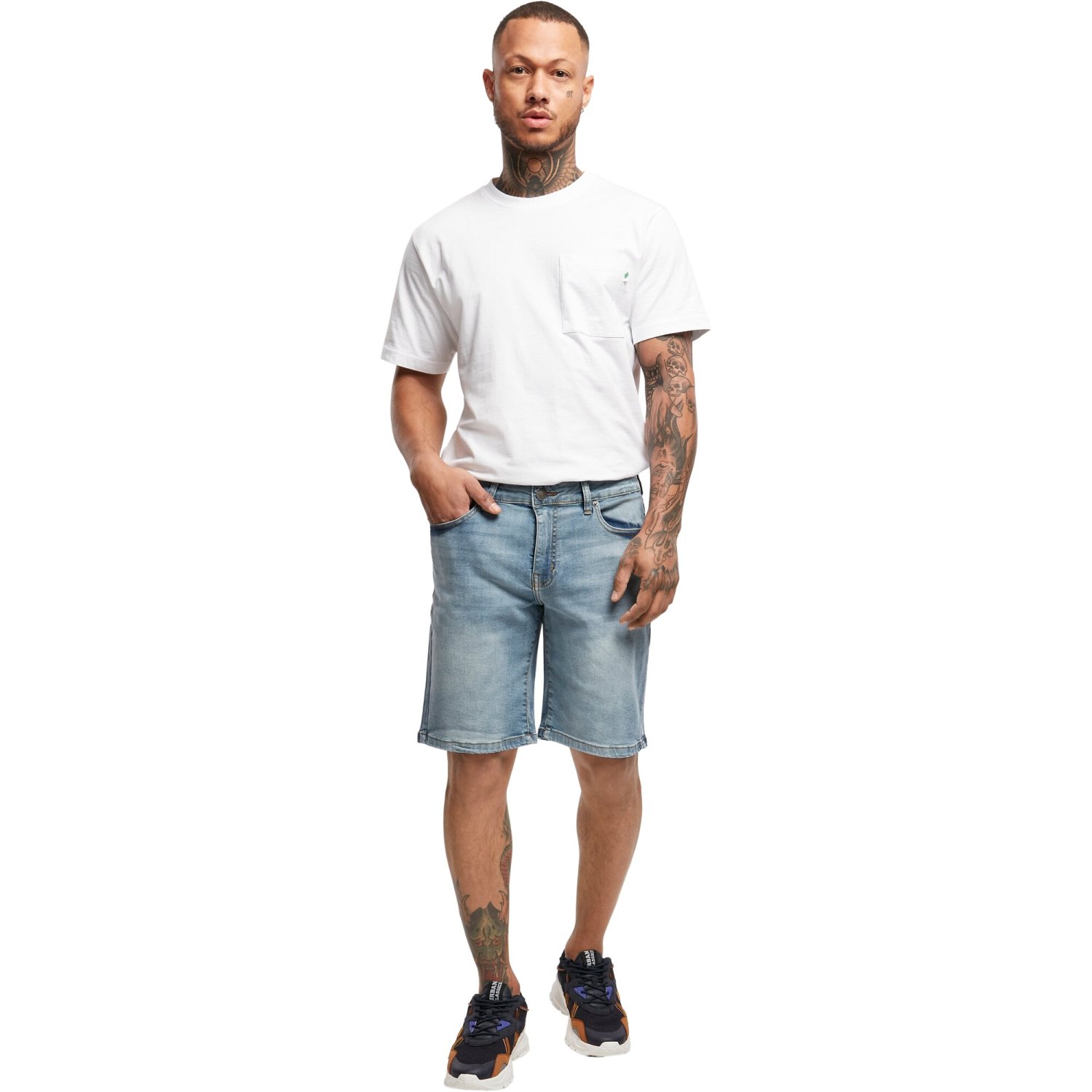 Urban Classics - Relaxed Fit Denim Jeans Shorts light washed