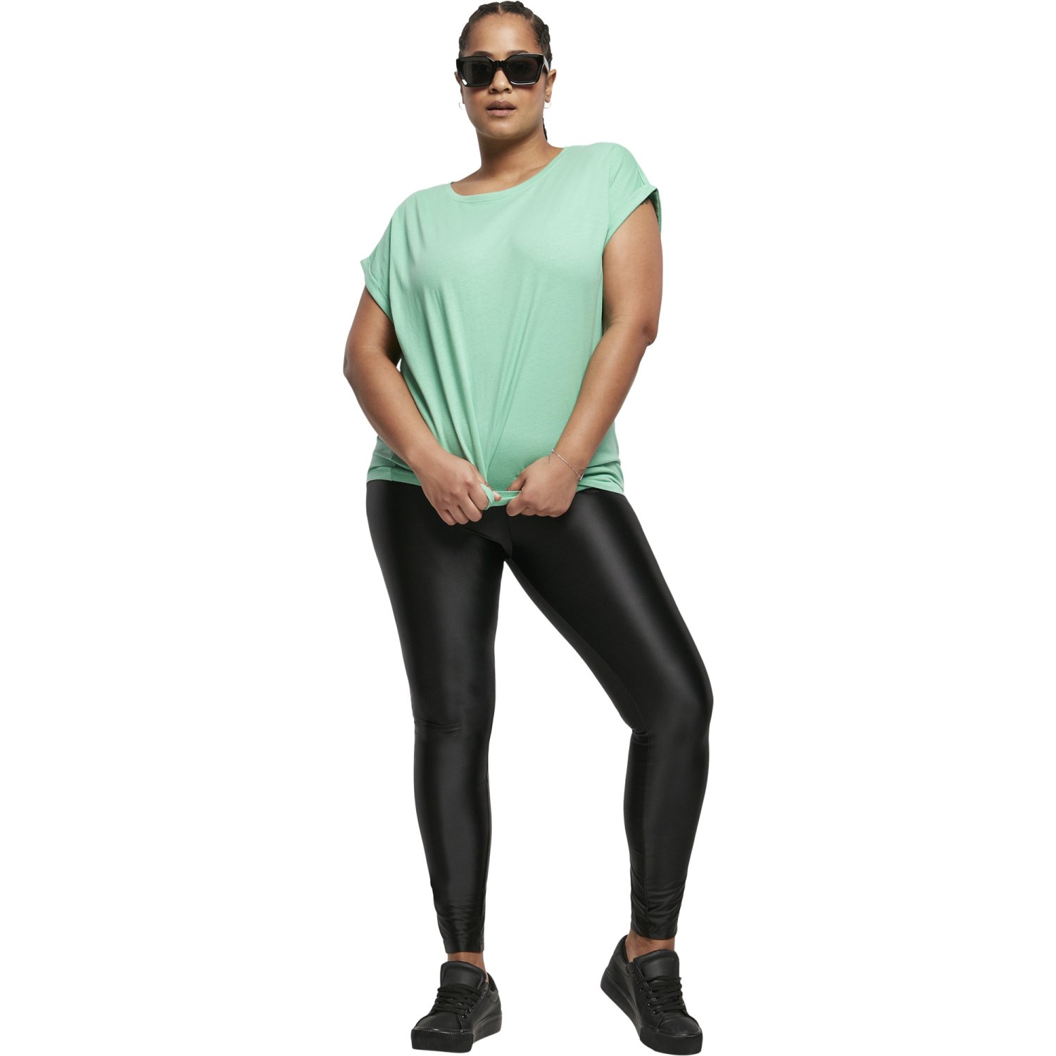 Urban Classics Ladies - High Waist Shiny Metalic Leggings