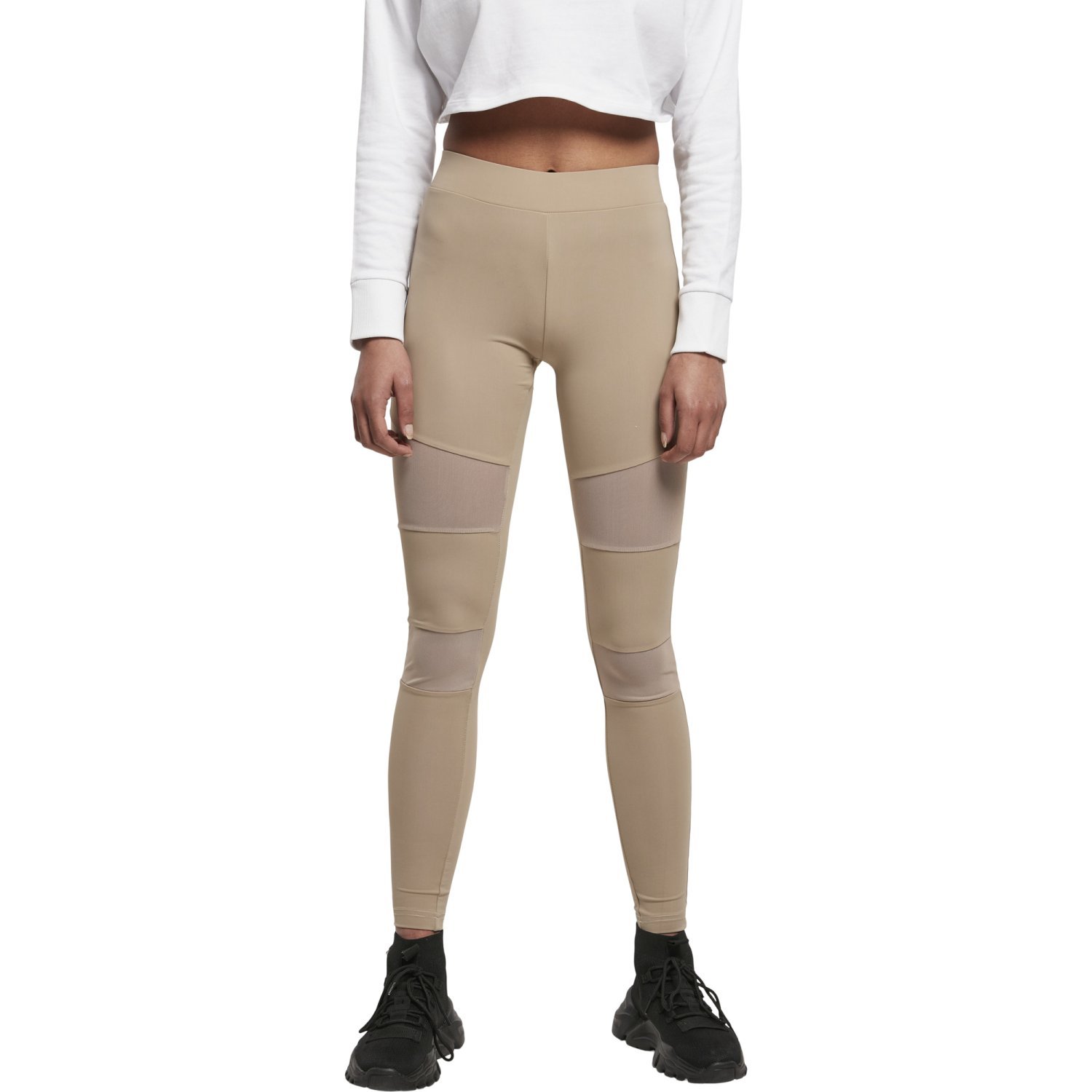 Urban Classics Ladies - TECH MESH Leggings taupe