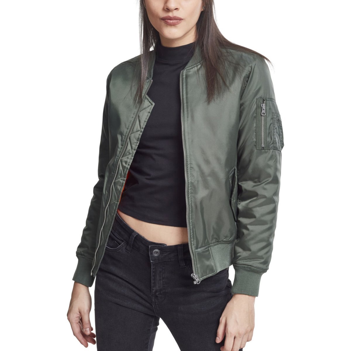 Urban Classics Ladies - BASIC BOMBER Pilote Aviation Veste