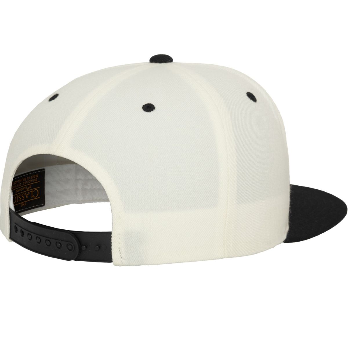 Flexfit Classic 2-Tone Snapback Cap - blanc / noir