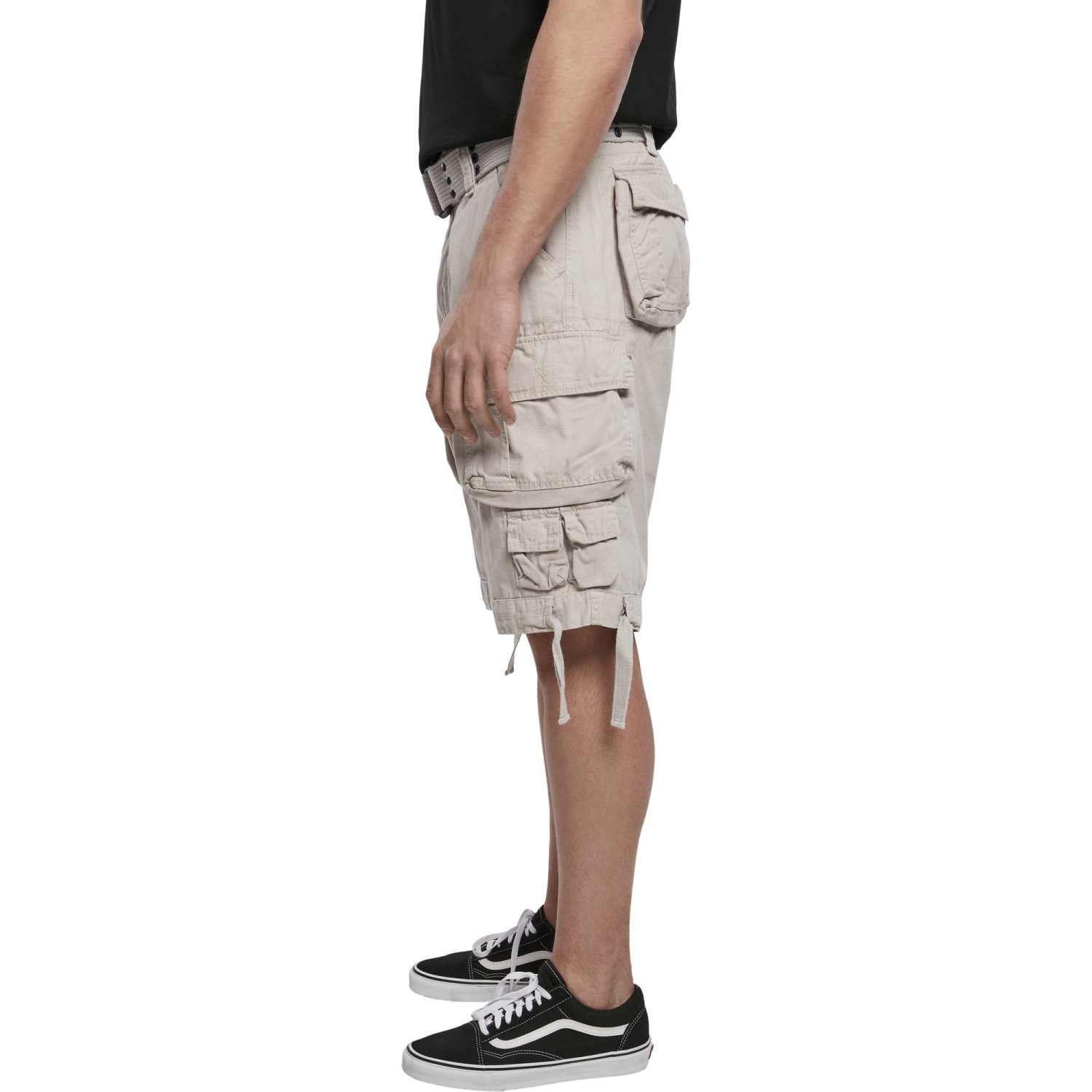 Brandit SAVAGE Vintage Worker Cargo Army Shorts white