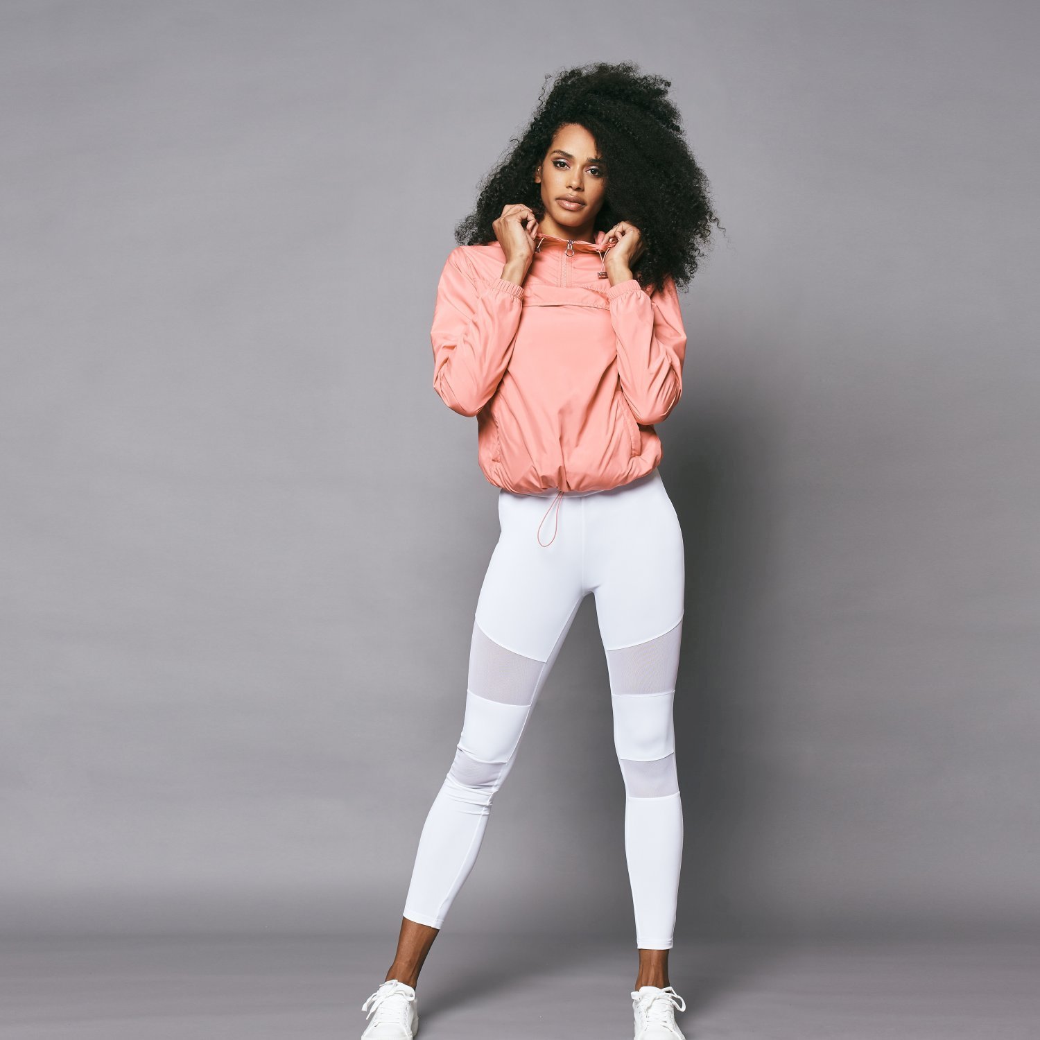 Urban Classics Ladies - TECH MESH Leggings blanc