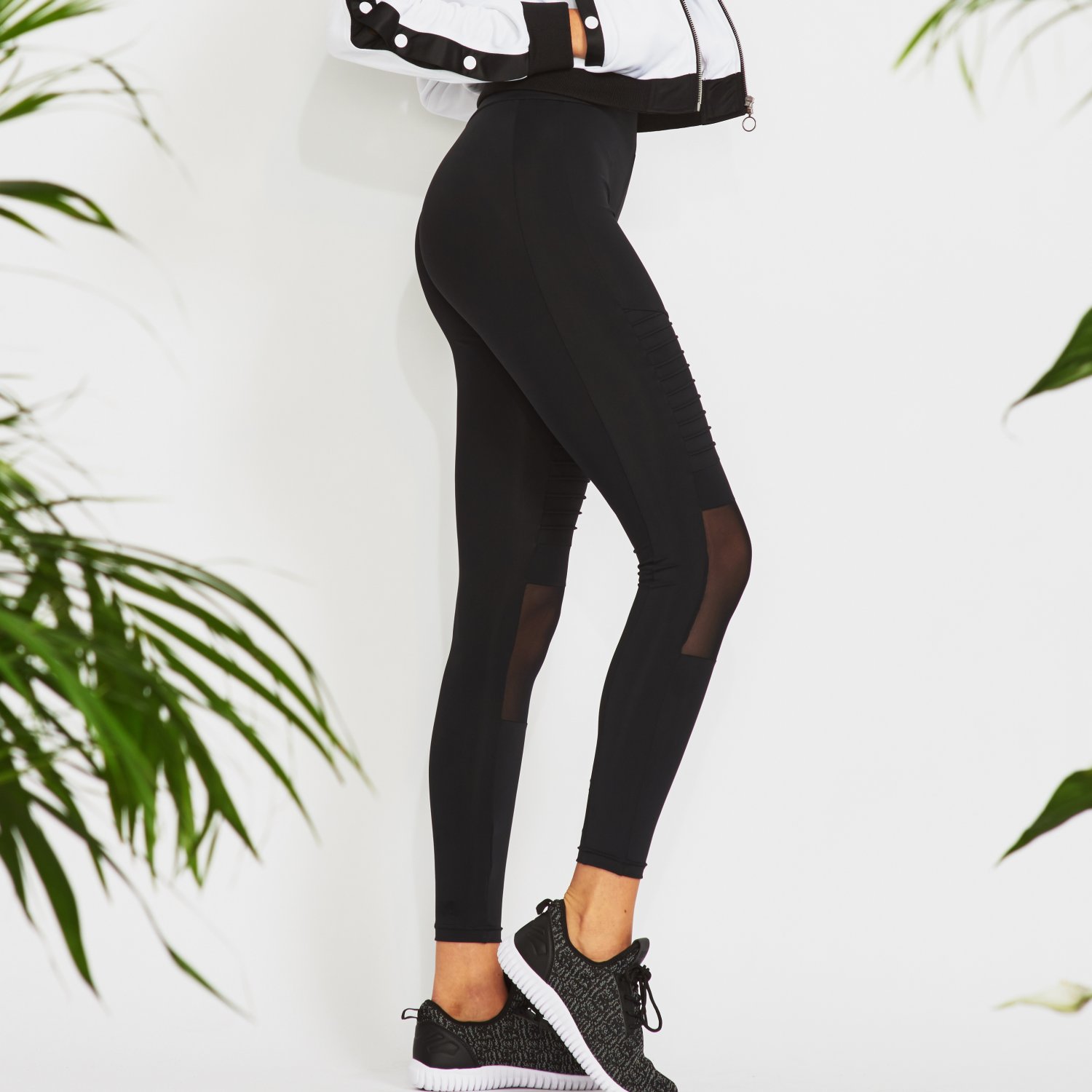 Urban Classics Ladies - TECH MESH Biker Fitness Leggings