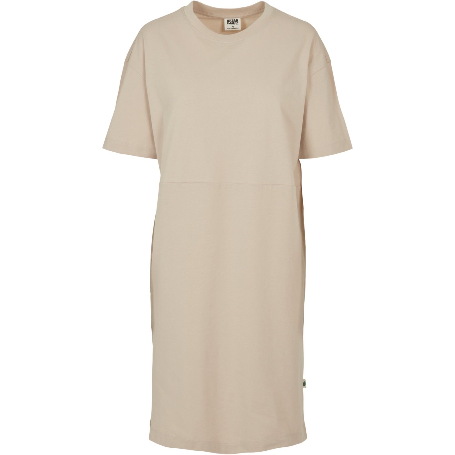 Urban Classics Ladies - Organic Oversized SPLIT Dress beige