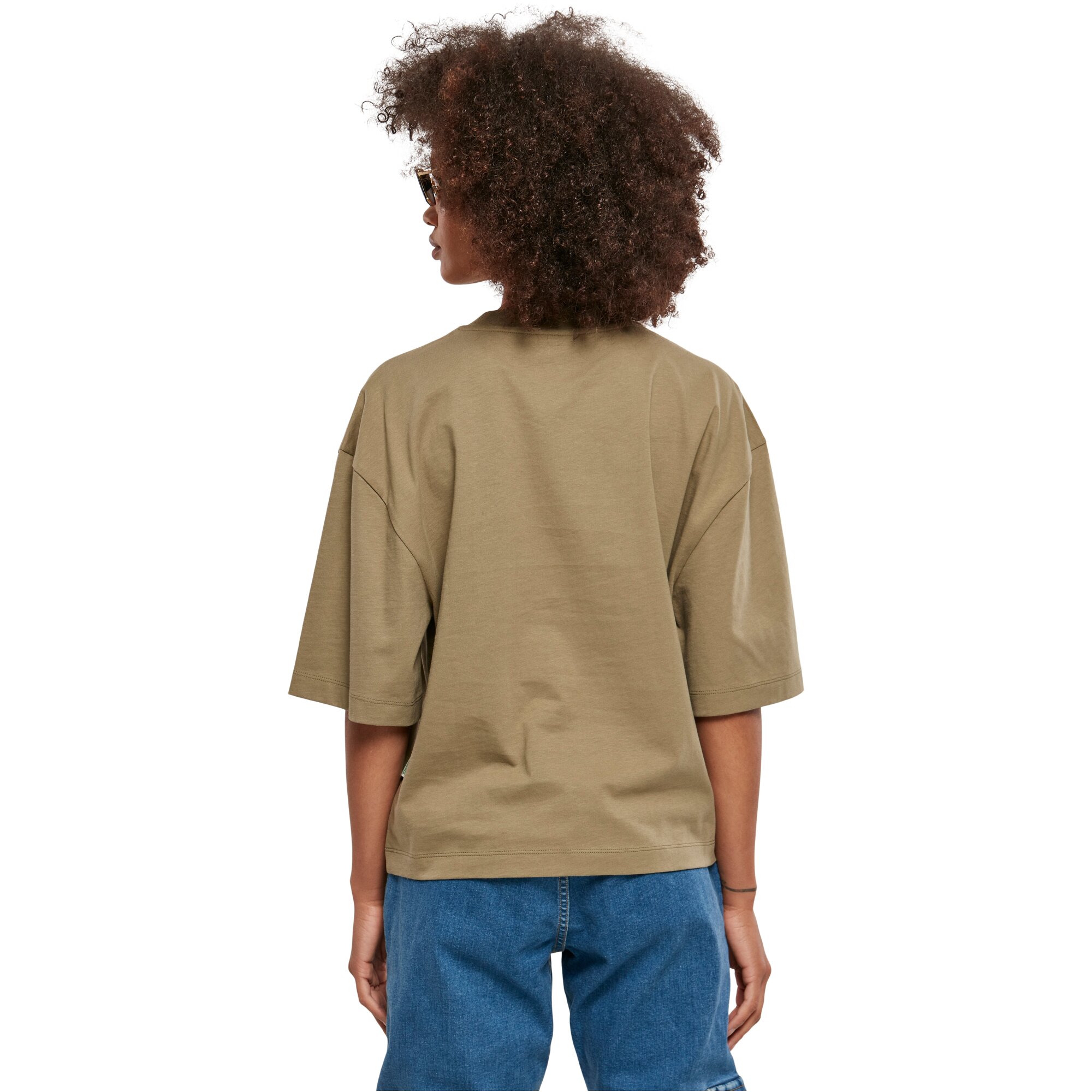 Urban Classics Ladies - Oversized Organic Shirt khaki