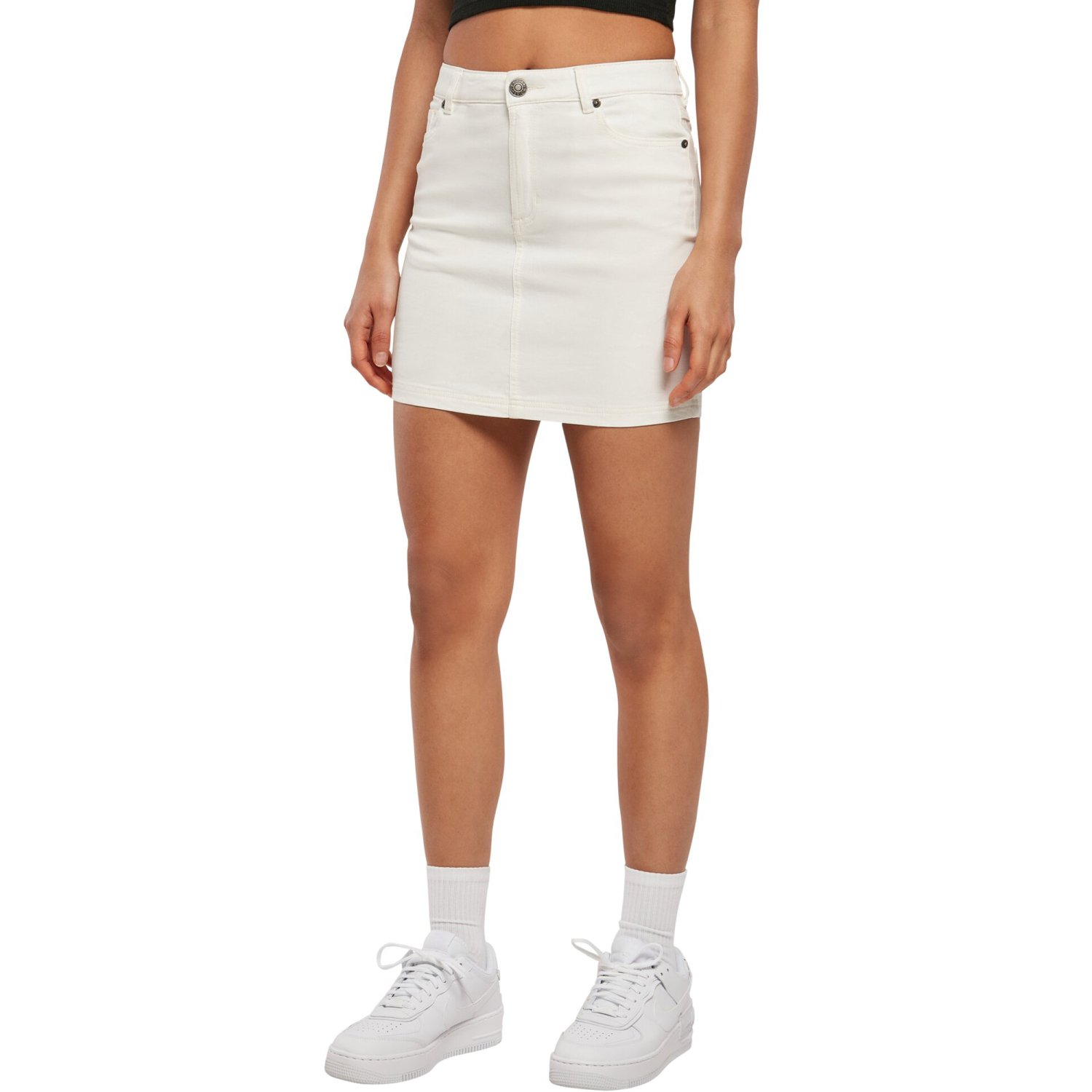 Urban Classics Ladies - Organic Stretch Denim Mini Jupe