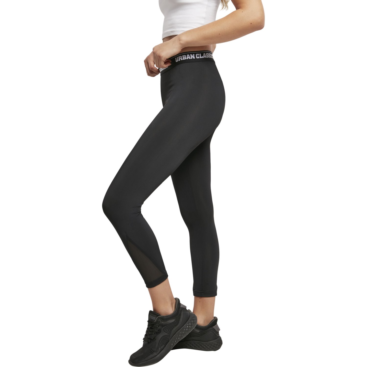 Urban Classics Ladies - TECH MESH Leggings schwarz