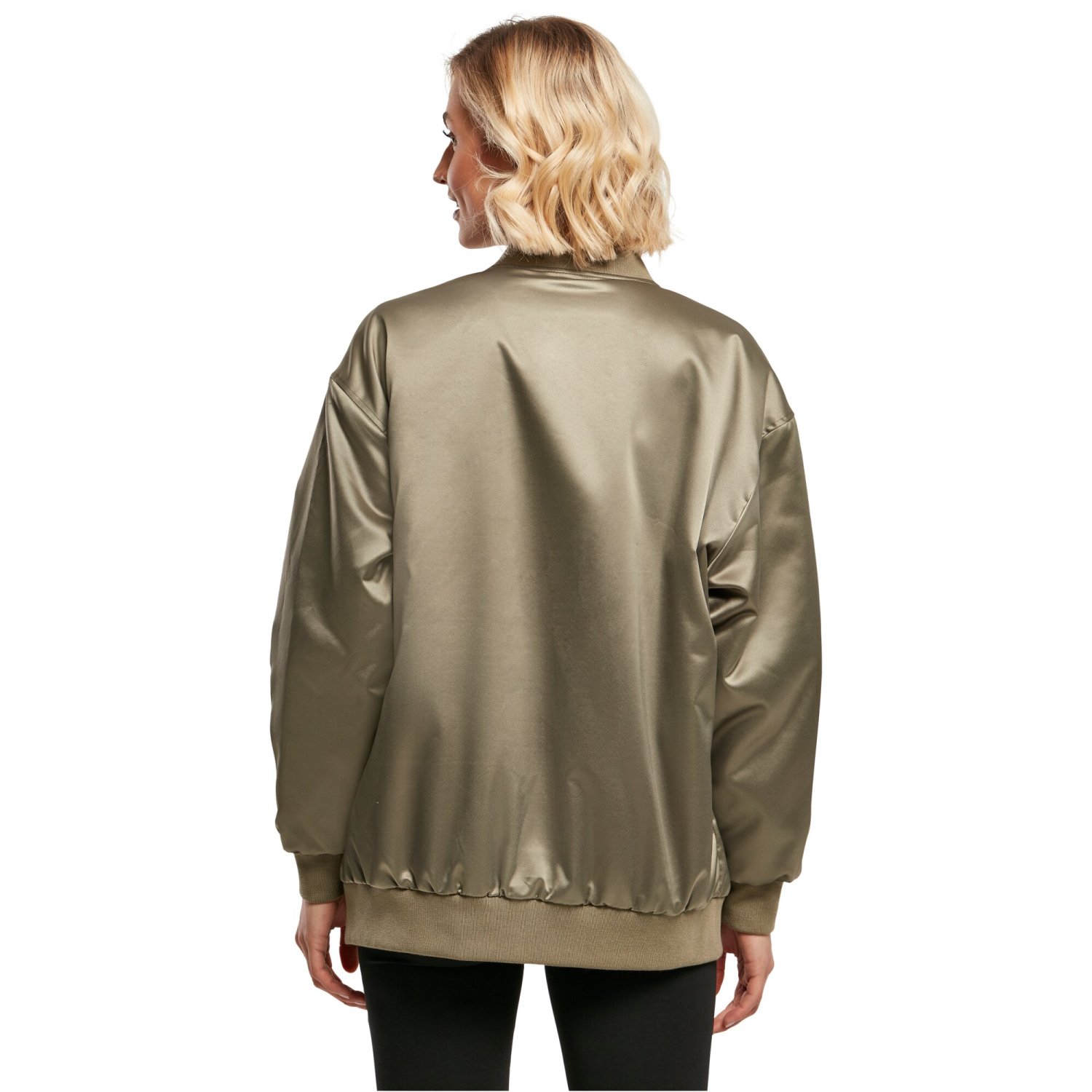 Urban Classics Ladies - SATIN BOMBER Oversized Veste