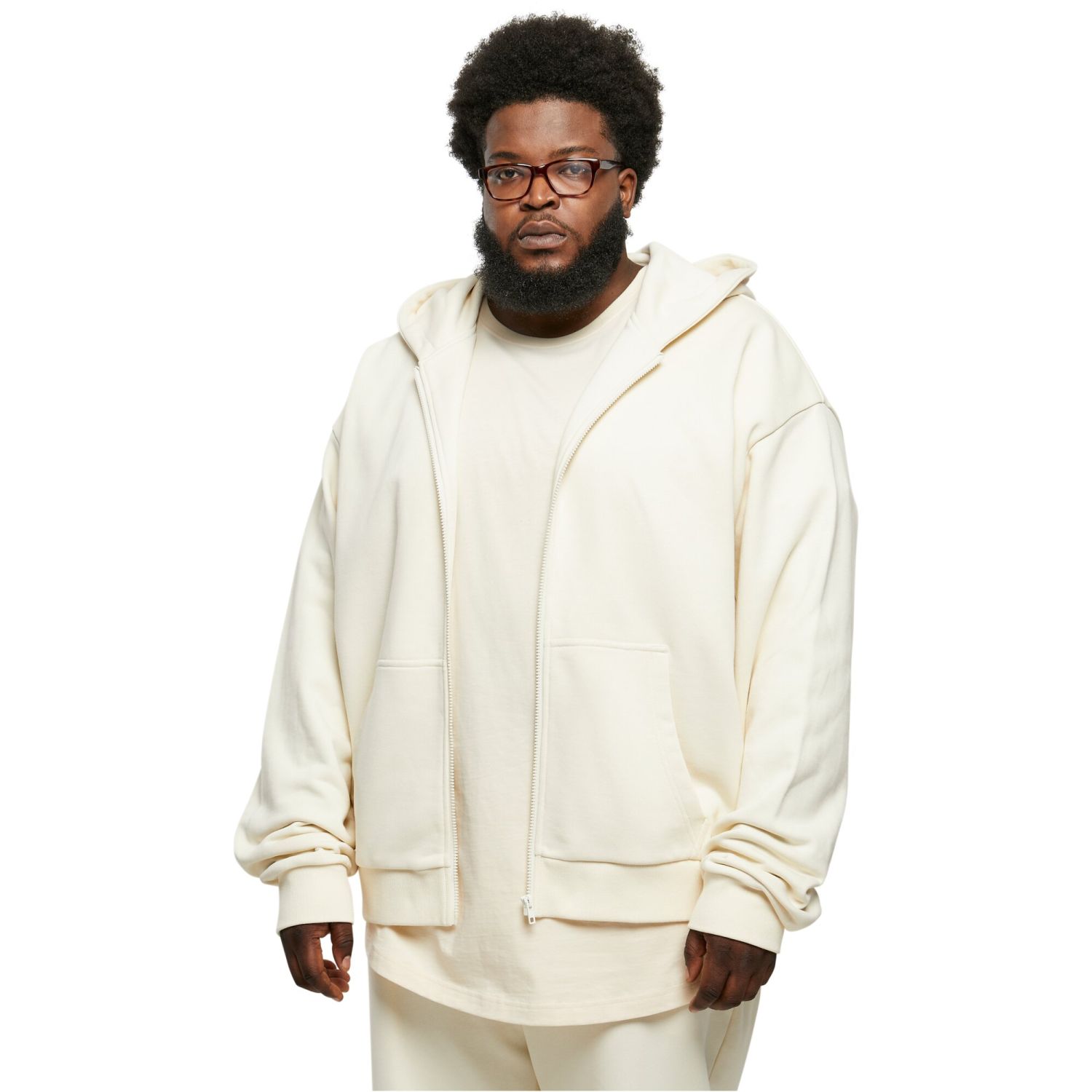 Urban Classics - Ultra Heavy Oversize Zip Hoody sand