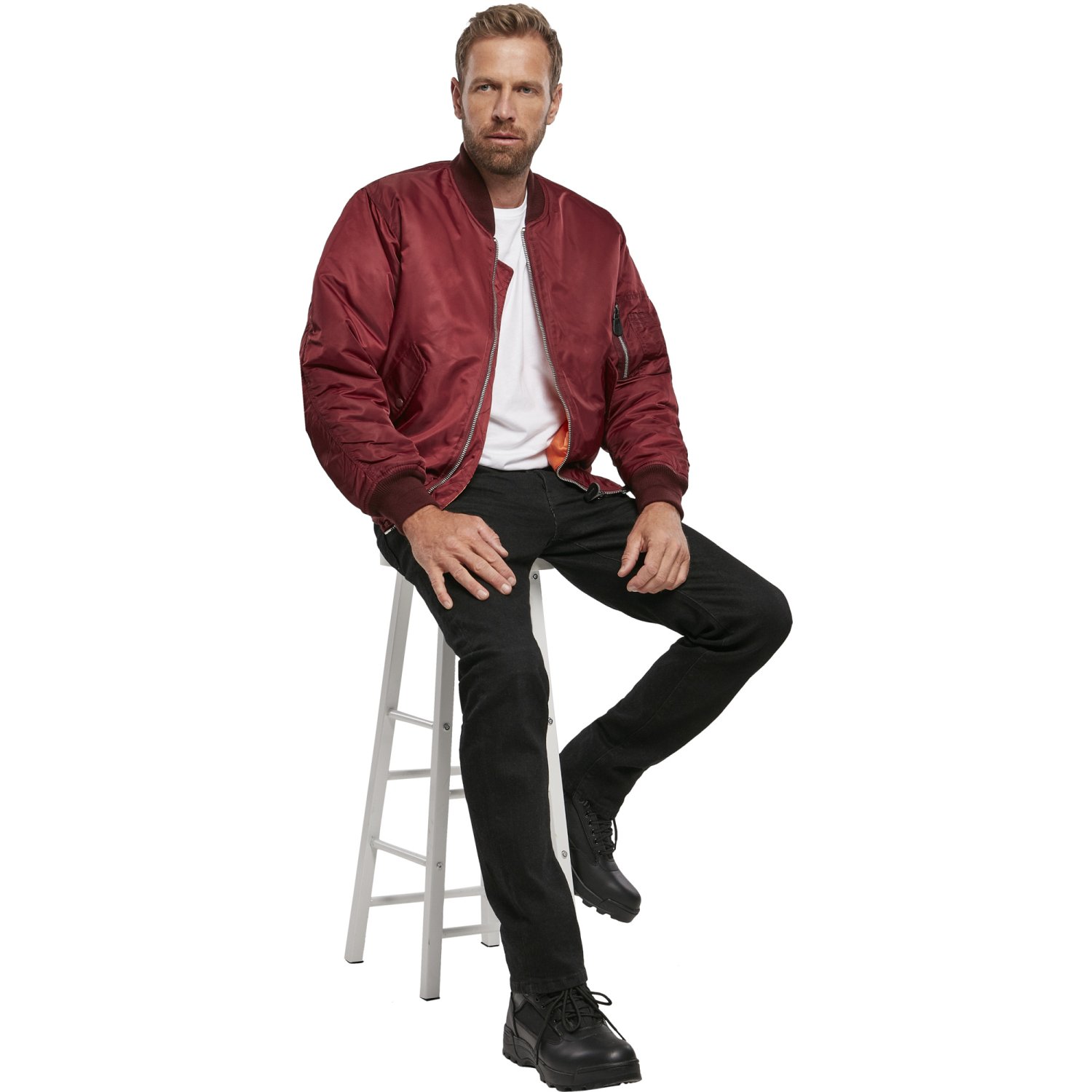 Brandit - MA1 BOMBER Jacket bordeaux