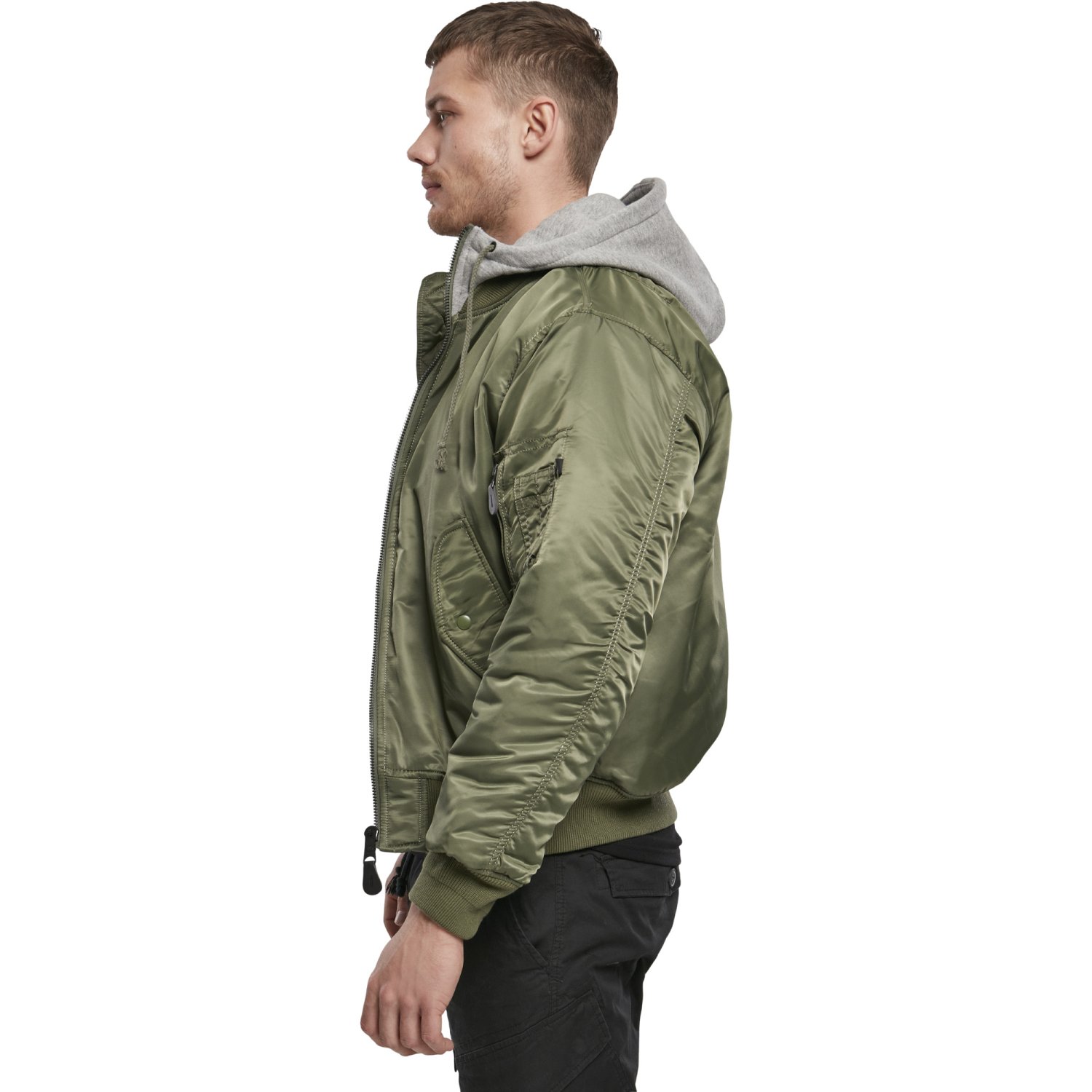 Brandit - MA1 BOMBER Hooded Veste olive