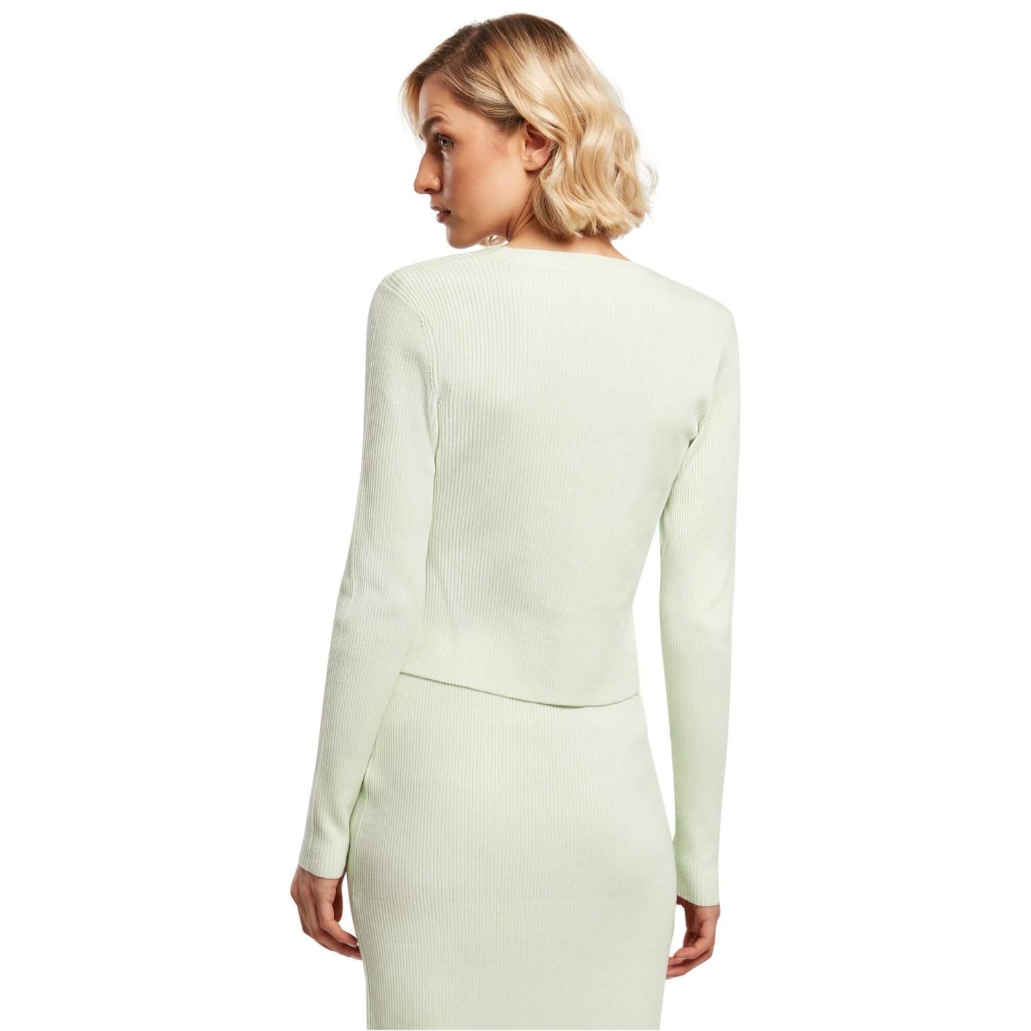 Urban Classics Ladies - Short Rib Knit Cardigan