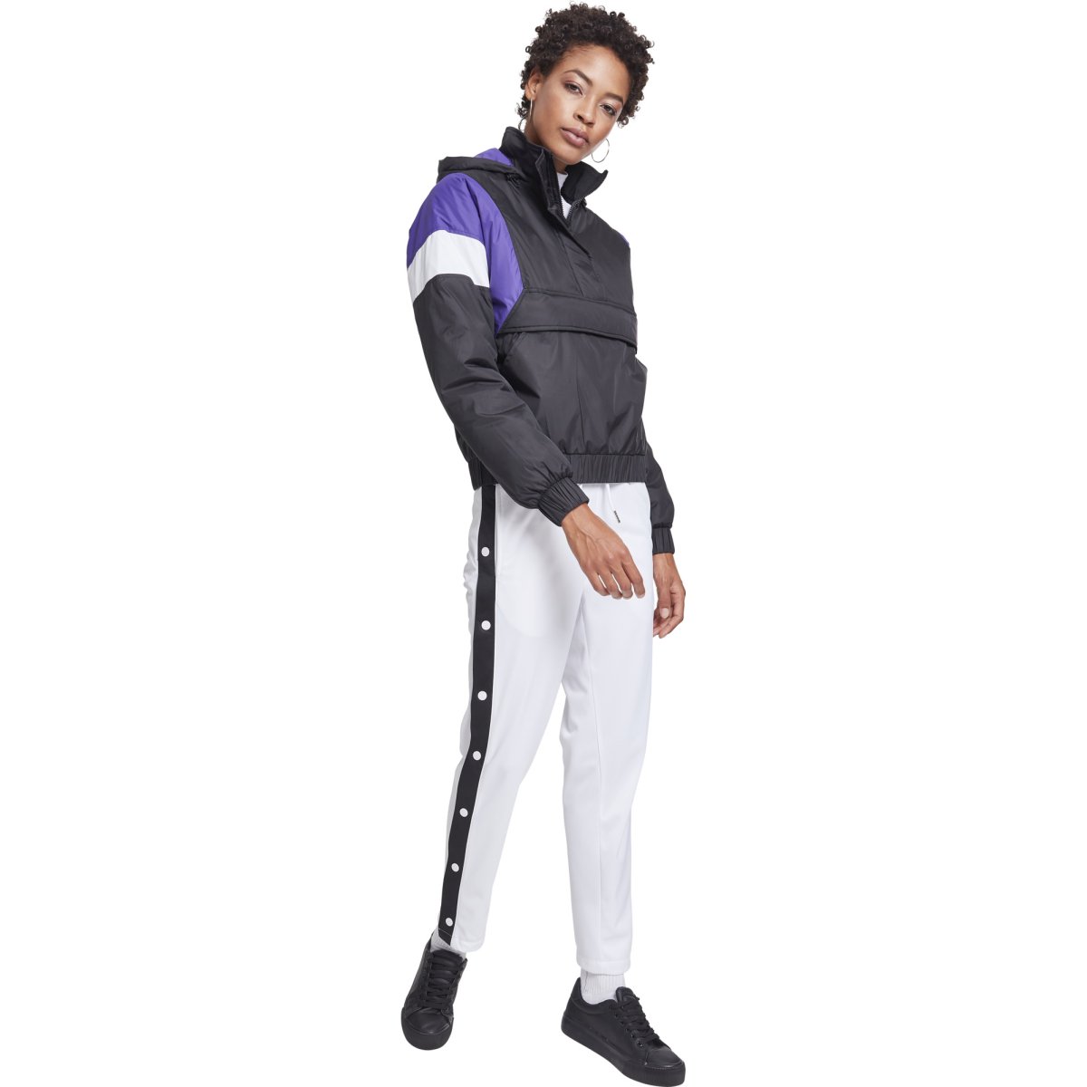 Urban Classics Ladies - Padded PULL OVER Veste noir