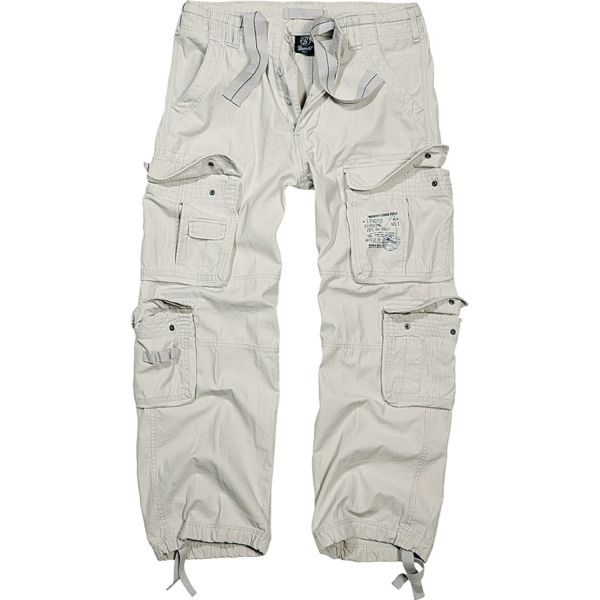 Brandit Pure Vintage Cargo Army Pantalon blanc