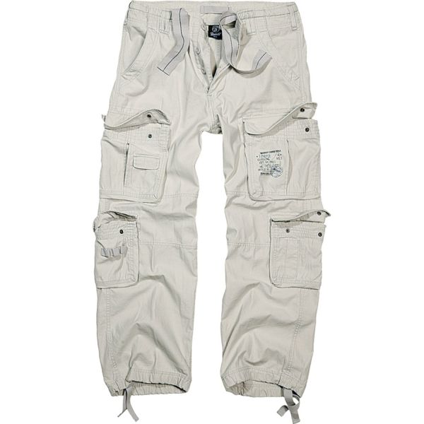 Brandit Pure Vintage Cargo Army Trousers snow camo
