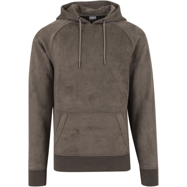 Urban Classics - Wildleder-Imitat Suede Hoody