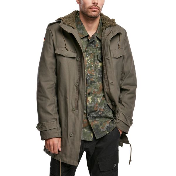 Brandit - BW PARKA avec drapeau allemand olive