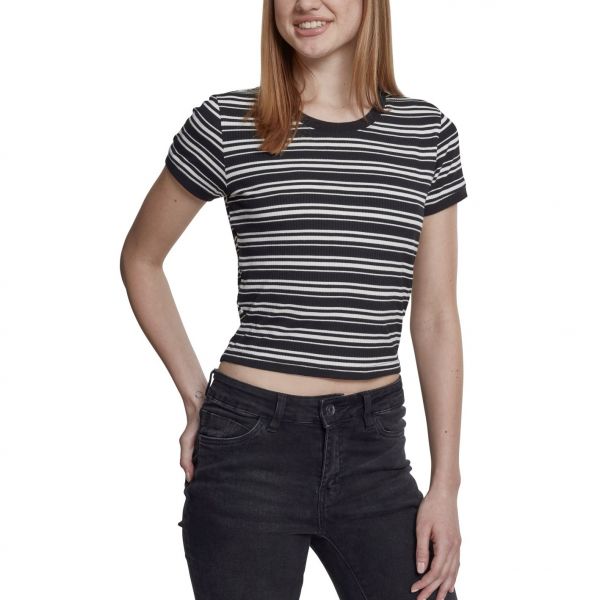 Urban Classics Ladies - Yarn Rib Short Top Shirt