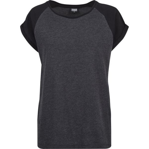 Urban Classics Ladies - RAGLAN Contrast Top Long Shirt