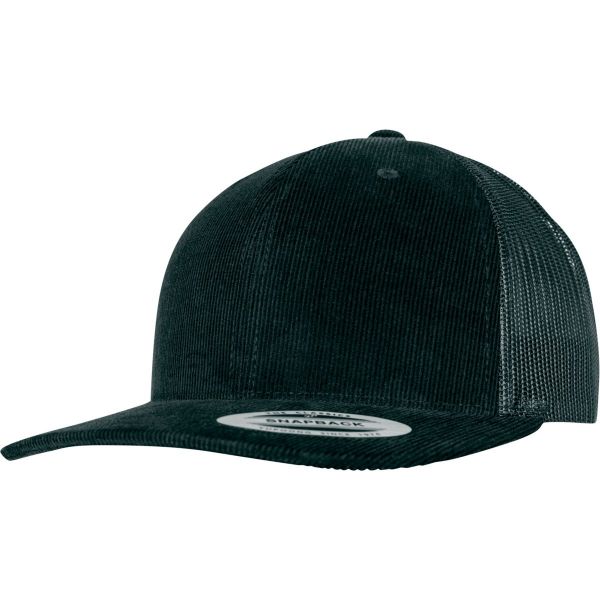 Flexfit RETRO Trucker Corduroy Snapback Cap - noir