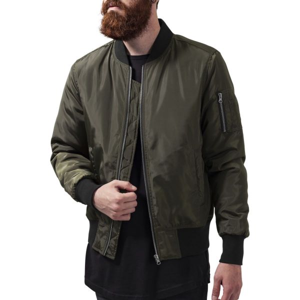 Urban Classics - 2-TONE BOMBER Veste olive