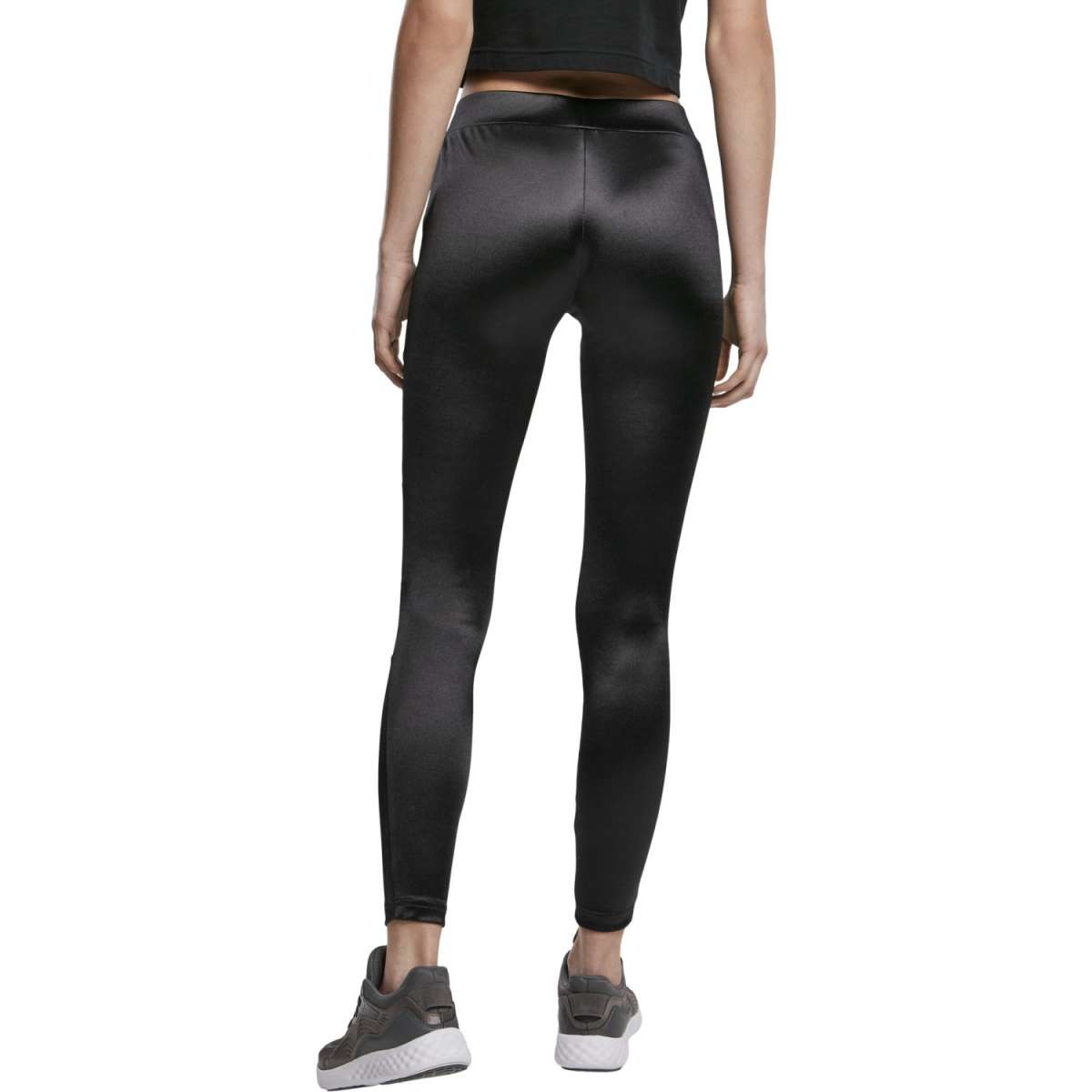 Urban Classics Ladies Triangle Tech Mesh Leggings Ladies Leggings Available in Many Sizes XS - 5XL, Black (Blk/Blk), XS
