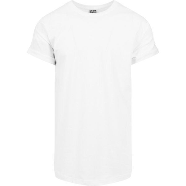 Urban Classics - SHAPED Long Turnup Tee whitesand
