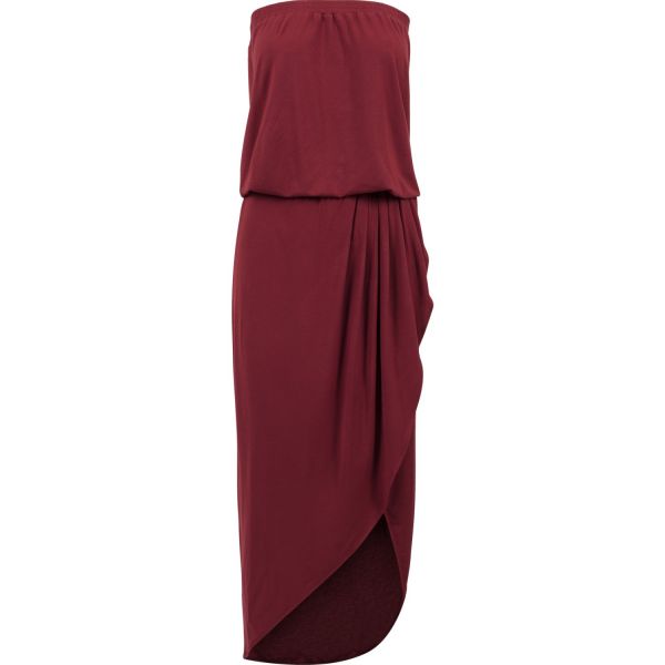 Urban Classics Ladies - Viscose Bandeau Robe dusk rose
