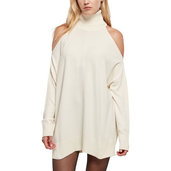 Urban Classics Ladies - Cold Shoulder Sweater sand