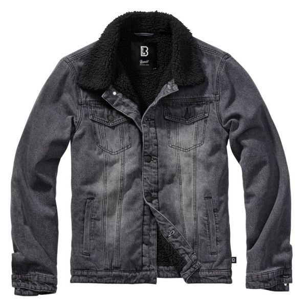 Brandit - SHERPA Denim Jacket black