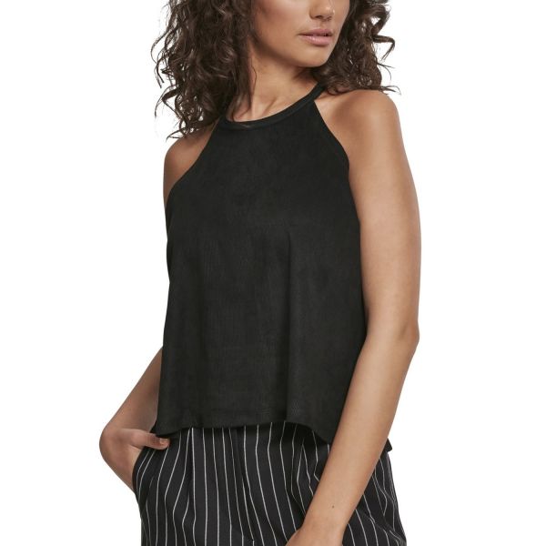 Urban Classics Ladies - Peached Rib Tank Top burgundy