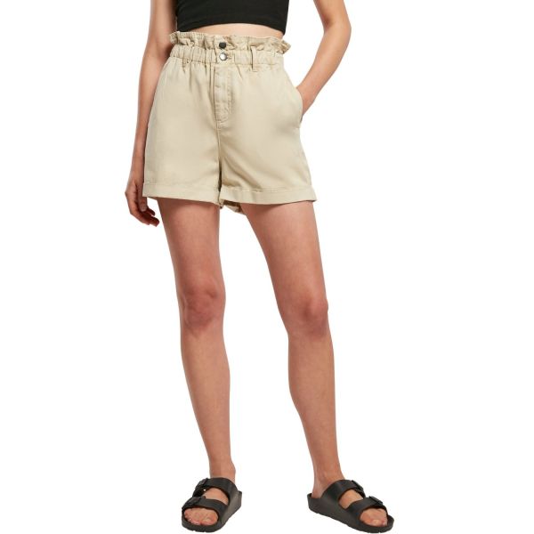 Urban Classics Ladies - Paperbag Shorts softseagrass