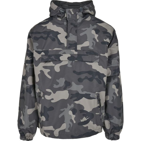 Brandit Pull-Over Summer Army Windbreaker Veste swedish camo