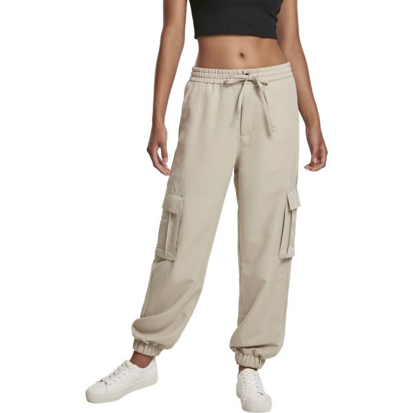 Urban Classics Ladies - CARGO Loose-Fit Twill Sweatpants