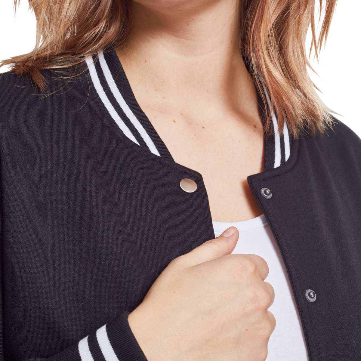 Urban Classics Women's 2-Tone College Jacket - Vintage Style Sweat Jacket In Organic Cotton, Sizes XS To 5XL