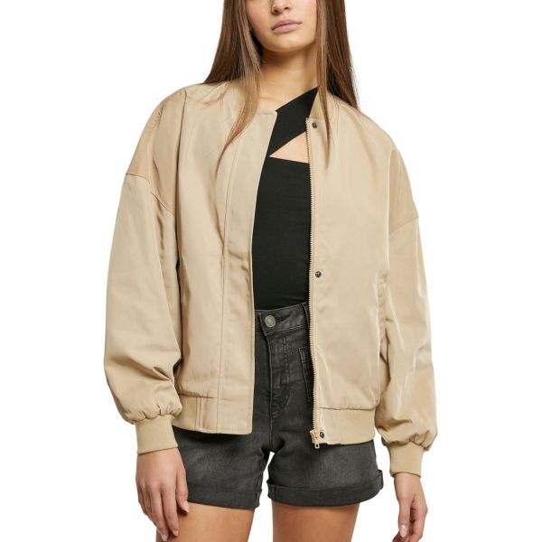 Urban Classics Ladies - Oversized Light Bomber Veste terra