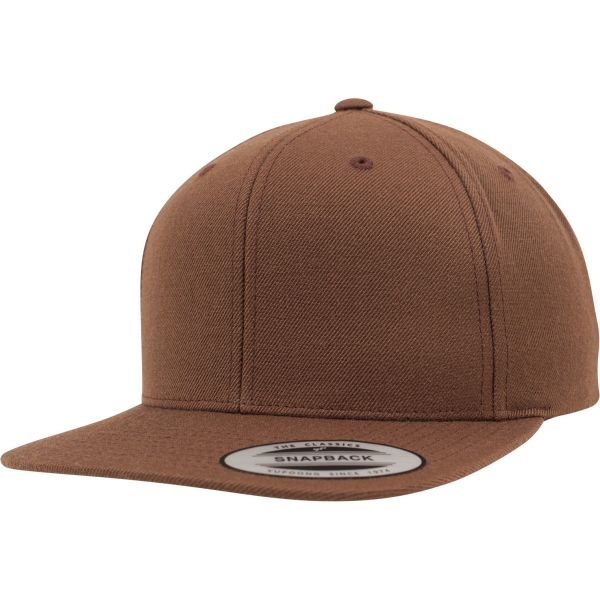 Flexfit Classic 6-Panel Snapback Cap - maroon