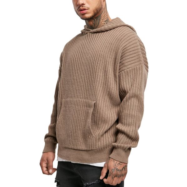 Urban Classics - Knitted Loose-Fit Hoody khaki