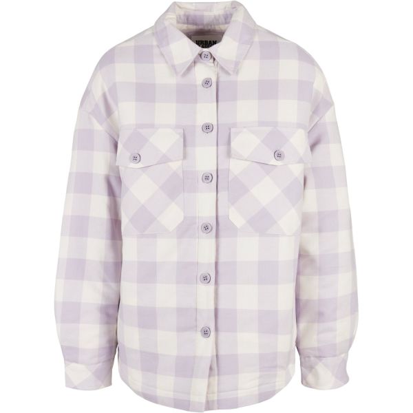 Urban Classics Ladies - Flanell Oversized Shirt Veste brun