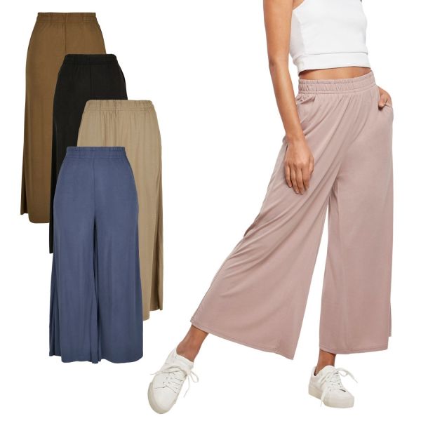 Urban Classics Ladies - Pantalon Modal Culotte vintage