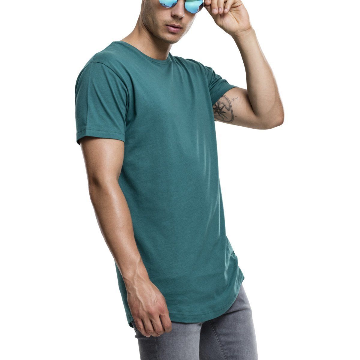 Urban Classics - SHAPED Long Tee Shirt (extra lang) | T-Shirts basic |  Shirts | MÄNNER | Urban Street Shop