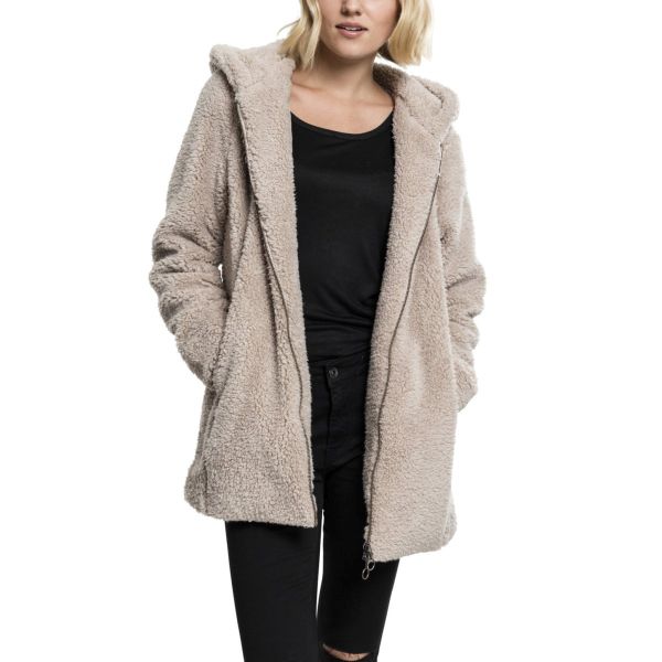 Urban Classics Ladies - SHERPA Long Hoody Winterjacke